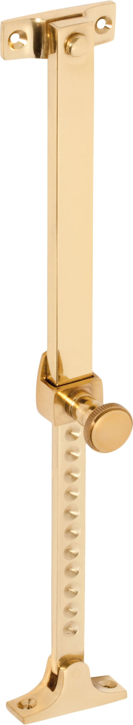 Tradco Casement Stay Telescopic Screw Down - 200-295mm - Polished Brass (1702)