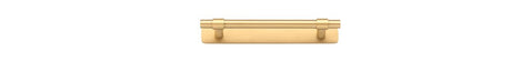 Iver Helsinki Cabinet Pull with Backplate - Brushed Brass - CTC 128mm (21006B)