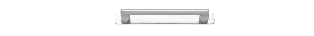 Iver Baltimore Cabinet Pull with Backplate - Brushed Chrome - CTC 160mm (20895B)