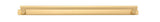 Iver Baltimore Cabinet Pull with Backplate - Brushed Brass - CTC 450mm (20926B)