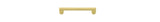 Iver Baltimore Cabinet Pull - Brushed Gold PVD - CTC 128mm (17200)