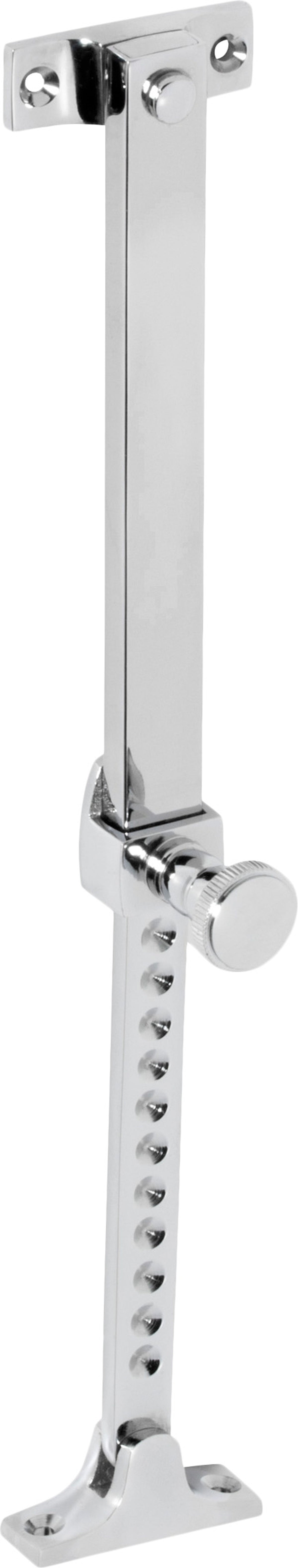 Tradco Casement Stay Telescopic Screw Down - 200-295mm - Chrome Plated (1722)
