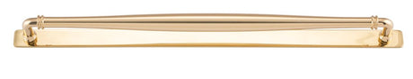 Iver Sarlat Cabinet Pull with Backplate - Polished Brass - CTC 450mm (21100B)