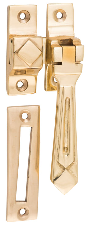 Tradco Casement Fastener Deco - Polished Brass (1738)