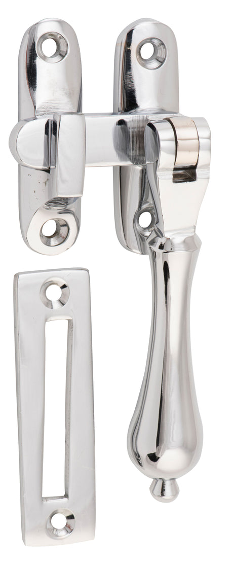 Tradco Casement Fastener Teardrop Long Throw - Chrome Plated (1751)