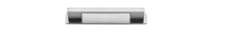 Iver Cali Cabinet Pull with Backplate - Brushed Chrome - CTC 96mm (0534B)