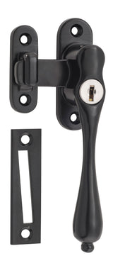 Tradco Casement Fastener Locking Teardrop - Right Hand - Matt Black (9641)