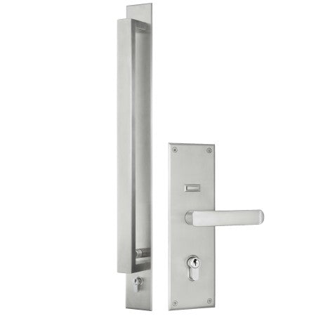 Gainsborough Trilock Omni Allure Pull Handle Entrance Set – Matt Black (8905ALLMB)