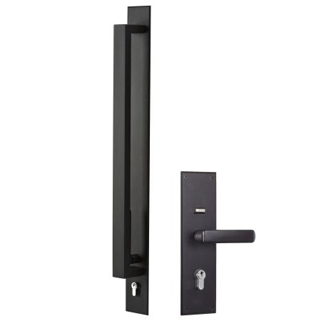Gainsborough Trilock Omni Allure Pull Handle Entrance Set – Satin Graphite (8905ALLSG)