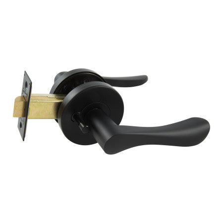 Gainsborough Choice Florence Lever Set – Matt Black – Privacy Set (115FLOMB)