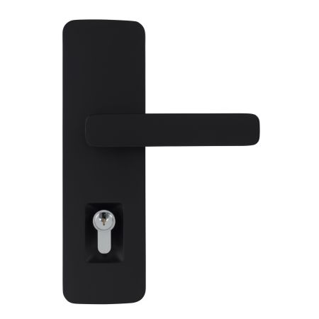 Gainsborough Trilock Cove Harper Entrance Set – Matt Black (8901HARMBK)