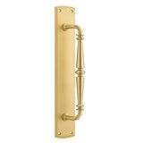 Iver Sarlat Pull Handle on Backplate 257mm Brushed Gold PVD