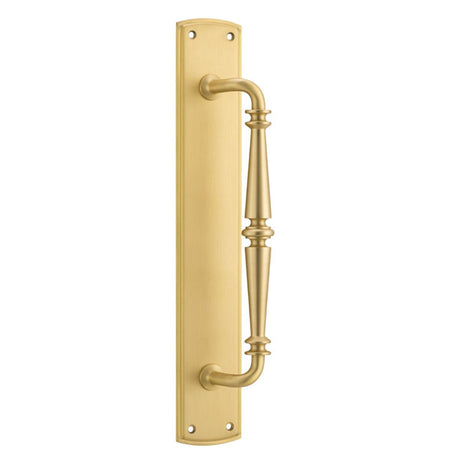 Iver Sarlat Pull Handle on Backplate 257mm Brushed Gold PVD