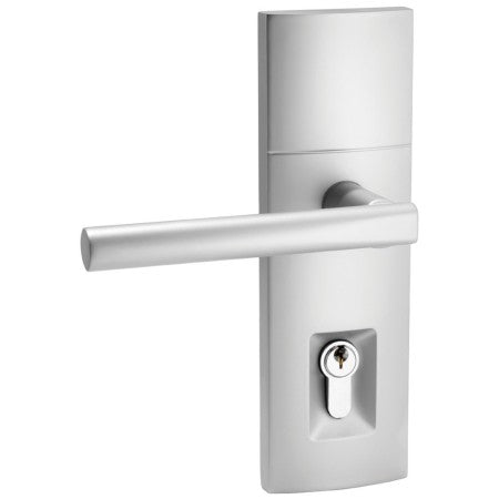 Gainsborough Trilock Contemporary Align Entrance Set – Satin Chrome (8901ALISC)