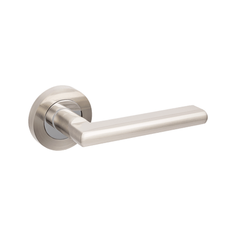Zanda Epic - Brushed Nickel with Chrome - Entrance Set - 70mm Key/Turn (10024.4.BN/CP)