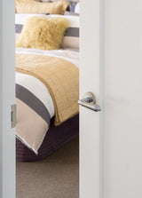 Zanda Oxford - Brushed Nickel with Chrome - Entrance Set - 70mm Key/Turn (10074.4.BN/CP)