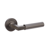 Zanda Zurich Knurled - Graphite Nickel - Entrance Set - 70mm Key/Turn (9345.E4.GN)