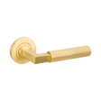 Zanda Zurich Knurled - Satin Brass - Entrance Set - 70mm Key/Turn (9345.E4.SB)