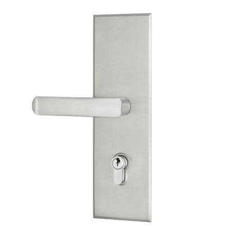 Gainsborough Trilock Eclipse Entrance Set – Satin Steel (8904ALLSS)